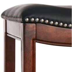 Providence Rylan Backless Barstool, Walnut -Accent Furniture Shop providence rylan backless barstool walnut 2