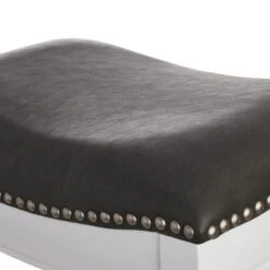 Providence Rylan Backless Barstool, White -Accent Furniture Shop providence rylan backless barstool white 3