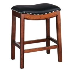 Providence Rylan Backless Counter Stool, Walnut