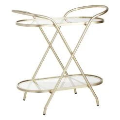 Providence Sinclair Gold Metal Bar Cart