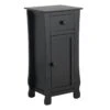 Providence Theodore Black 1-Drawer Cabinet End Table, 29" 1 Providence Theodore Black 1-Drawer Cabinet End Table, 29" -Accent Furniture Shop providence theodore black 1 drawer cabinet end table 29