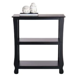 Providence Theodore Black 3-Tier Thick Leg Bookshelf, 29" 7 Providence Theodore Black 3-Tier Thick Leg Bookshelf, 29" -Accent Furniture Shop providence theodore black 3 tier thick leg bookshelf 29 1
