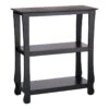 Providence Theodore Black 3-Tier Thick Leg Bookshelf, 29" -Accent Furniture Shop providence theodore black 3 tier thick leg bookshelf 29