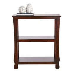 Providence Theodore Brown 3-Tier Thick Leg Bookshelf, 29" -Accent Furniture Shop providence theodore brown 3 tier thick leg bookshelf 29 1