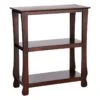 Providence Theodore Brown 3-Tier Thick Leg Bookshelf, 29" -Accent Furniture Shop providence theodore brown 3 tier thick leg bookshelf 29