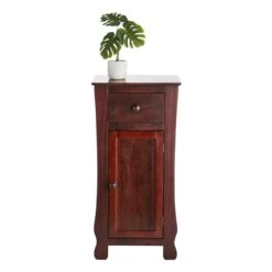 Providence Theodore Dark Brown 1-Drawer Cabinet End Table, 29" -Accent Furniture Shop providence theodore dark brown 1 drawer cabinet end table 29 2