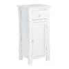 Providence Theodore White 1-Drawer Cabinet End Table, 29" -Accent Furniture Shop providence theodore white 1 drawer cabinet end table 29