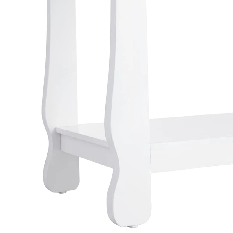 Providence Theodore White 3-Tier Thick Leg Bookshelf, 29" 6 Providence Theodore White 3-Tier Thick Leg Bookshelf, 29" - Image 4