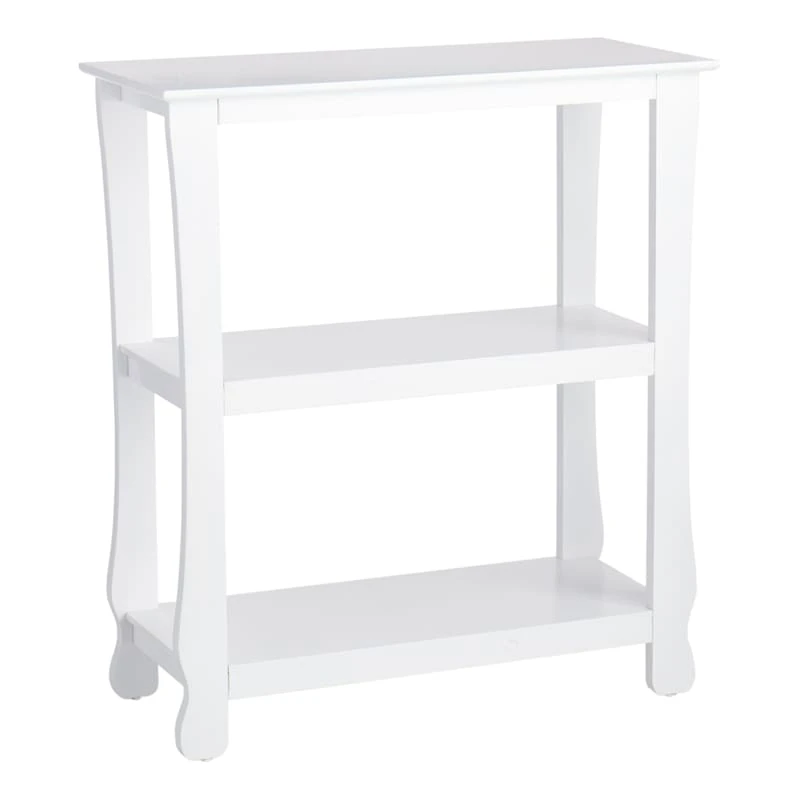 Providence Theodore White 3-Tier Thick Leg Bookshelf, 29" 3 Providence Theodore White 3-Tier Thick Leg Bookshelf, 29"