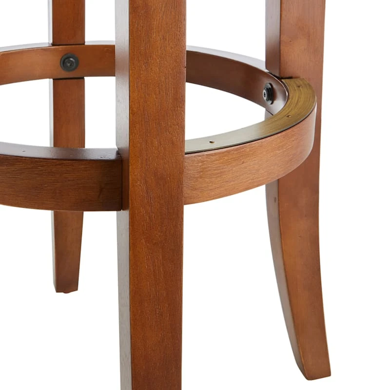 Providence Victoria Backless Barstool, Walnut 5 Providence Victoria Backless Barstool, Walnut - Image 3