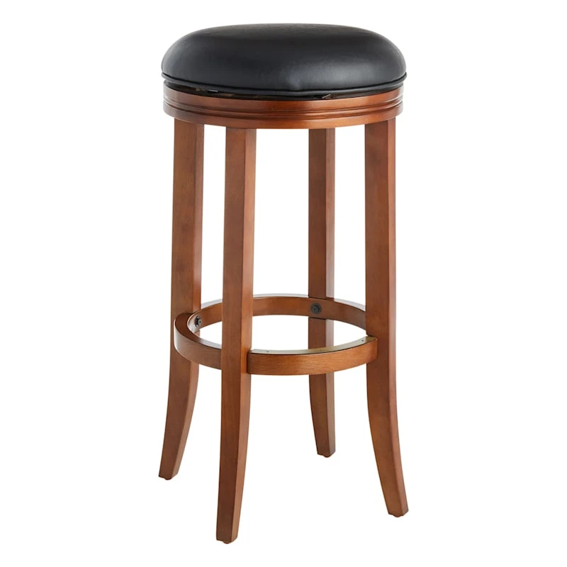 Providence Victoria Backless Barstool, Walnut 3 Providence Victoria Backless Barstool, Walnut
