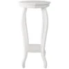 Providence White Wood Octagon Top Plant Stand 1 Providence White Wood Octagon Top Plant Stand -Accent Furniture Shop providence white wood octagon top plant stand