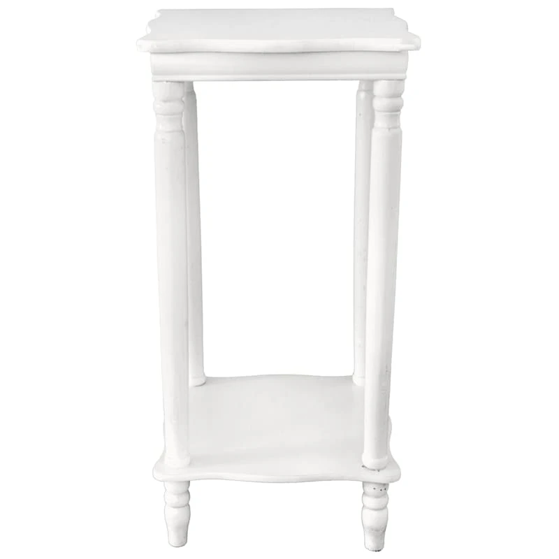 Providence White Wood Square Plant Stand, 24" 3 Providence White Wood Square Plant Stand, 24"