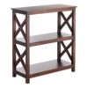 Providence Xavier 3-Tier Brown Bookshelf, 29" 2 Providence Xavier 3-Tier Brown Bookshelf, 29" -Accent Furniture Shop providence xavier 3 tier brown bookshelf 29