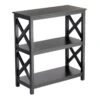 Providence Xavier Black 3-Tier Bookshelf, 29"
