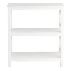Providence Xavier White 3-Tier Bookshelf, 29" -Accent Furniture Shop providence xavier white 3 tier bookshelf 29 1