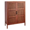 Rattan 2-Door Wooden Cabinet, 47" 1 Rattan 2-Door Wooden Cabinet, 47" -Accent Furniture Shop rattan 2 door wooden cabinet 47