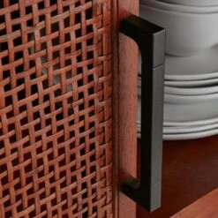 Rattan 2-Door Wooden Cabinet, 47" 11 Rattan 2-Door Wooden Cabinet, 47" -Accent Furniture Shop rattan 2 door wooden cabinet 47 3