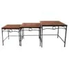 Rectangle Wood Top With Metal Leg Table, Small 1 Rectangle Wood Top With Metal Leg Table, Small -Accent Furniture Shop rectangle wood top with metal leg table small