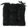 Reese Chenille Black Chair Pad -Accent Furniture Shop reese chenille black chair pad