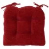 Reese Chenille Red Chair Pad 1 Reese Chenille Red Chair Pad -Accent Furniture Shop reese chenille red chair pad