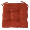 Reese Chenille Rust Chair Pad -Accent Furniture Shop reese chenille rust chair pad