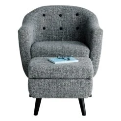 Rockwell Accent Chair & Ottoman Set, Salt & Pepper 12 Rockwell Accent Chair & Ottoman Set, Salt & Pepper -Accent Furniture Shop rockwell accent chair ottoman set salt pepper 2