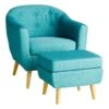 Rockwell Accent Chair & Ottoman Set, Teal 2 Rockwell Accent Chair & Ottoman Set, Teal -Accent Furniture Shop rockwell accent chair ottoman set teal
