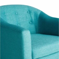 Rockwell Accent Chair & Ottoman Set, Teal -Accent Furniture Shop rockwell accent chair ottoman set teal 4