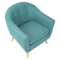 Rockwell Teal Mid-Century Modern Accent Chair 16 Rockwell Teal Mid-Century Modern Accent Chair -Accent Furniture Shop rockwell teal mid century modern accent chair 6