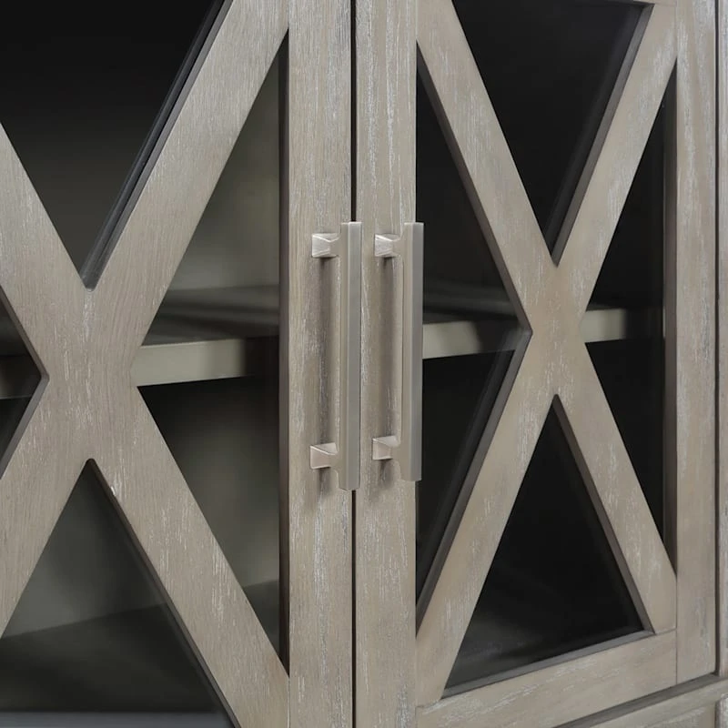 Rowan 2-Drawer Grey Cabinet 8 Rowan 2-Drawer Grey Cabinet - Image 6