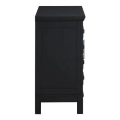 Sadie 2-Drawer Geometric Cabinet, Black 12 Sadie 2-Drawer Geometric Cabinet, Black -Accent Furniture Shop sadie 2 drawer geometric cabinet black 2