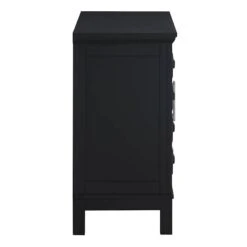 Sadie 2-Drawer Geometric Cabinet, Black 13 Sadie 2-Drawer Geometric Cabinet, Black -Accent Furniture Shop sadie 2 drawer geometric cabinet black 3