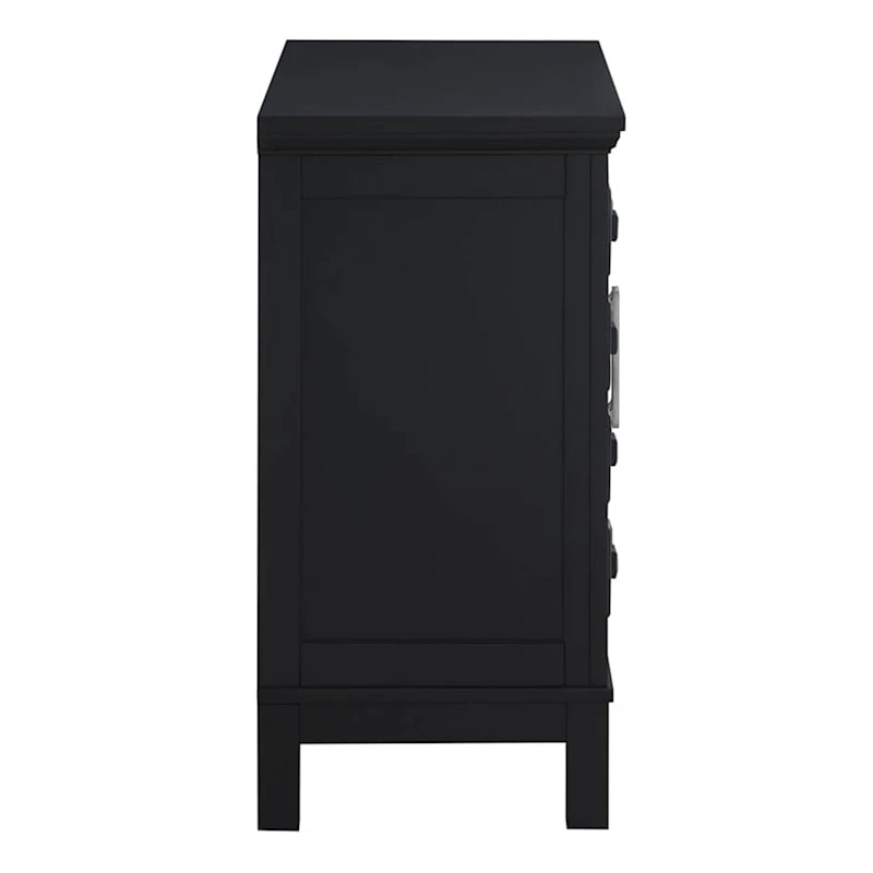 Sadie 2-Drawer Geometric Cabinet, Black 6 Sadie 2-Drawer Geometric Cabinet, Black - Image 4