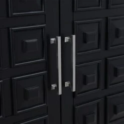 Sadie 2-Drawer Geometric Cabinet, Black 14 Sadie 2-Drawer Geometric Cabinet, Black -Accent Furniture Shop sadie 2 drawer geometric cabinet black 4