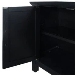 Sadie 2-Drawer Geometric Cabinet, Black 15 Sadie 2-Drawer Geometric Cabinet, Black -Accent Furniture Shop sadie 2 drawer geometric cabinet black 5