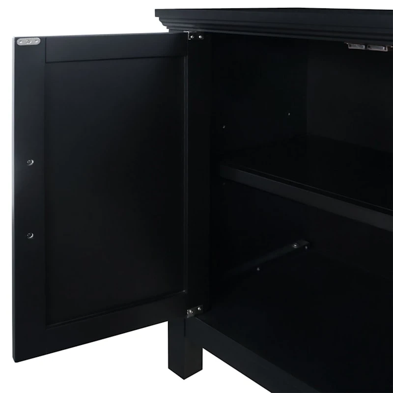 Sadie 2-Drawer Geometric Cabinet, Black 8 Sadie 2-Drawer Geometric Cabinet, Black - Image 6