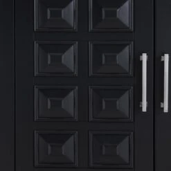 Sadie 2-Drawer Geometric Cabinet, Black 16 Sadie 2-Drawer Geometric Cabinet, Black -Accent Furniture Shop sadie 2 drawer geometric cabinet black 6