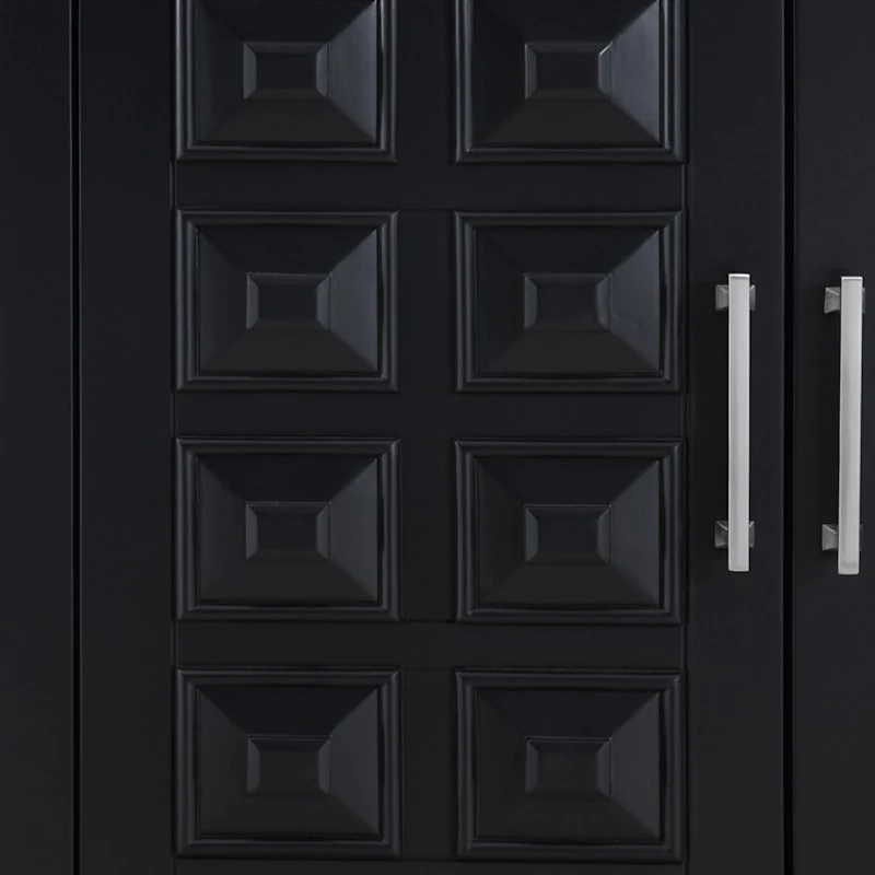 Sadie 2-Drawer Geometric Cabinet, Black 9 Sadie 2-Drawer Geometric Cabinet, Black - Image 7