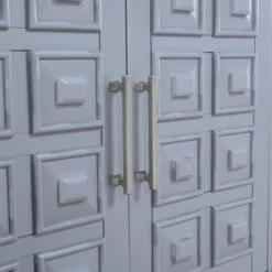 Sadie 2-Drawer Geometric Cabinet, Grey -Accent Furniture Shop sadie 2 drawer geometric cabinet grey 5