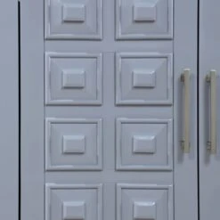 Sadie 2-Drawer Geometric Cabinet, Grey -Accent Furniture Shop sadie 2 drawer geometric cabinet grey 6