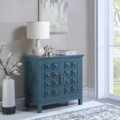 Sadie 2-Drawer Geometric Cabinet, Turquoise 15 Sadie 2-Drawer Geometric Cabinet, Turquoise -Accent Furniture Shop sadie 2 drawer geometric cabinet turquoise 6