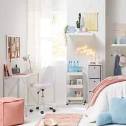 Sally Adjustable Office Chair, White -Accent Furniture Shop sally adjustable office chair white 6