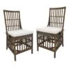 Set Of 2 Honeybloom Cade Brown Rattan Box Chair 2 Set Of 2 Honeybloom Cade Brown Rattan Box Chair -Accent Furniture Shop set of 2 honeybloom cade brown rattan box chair