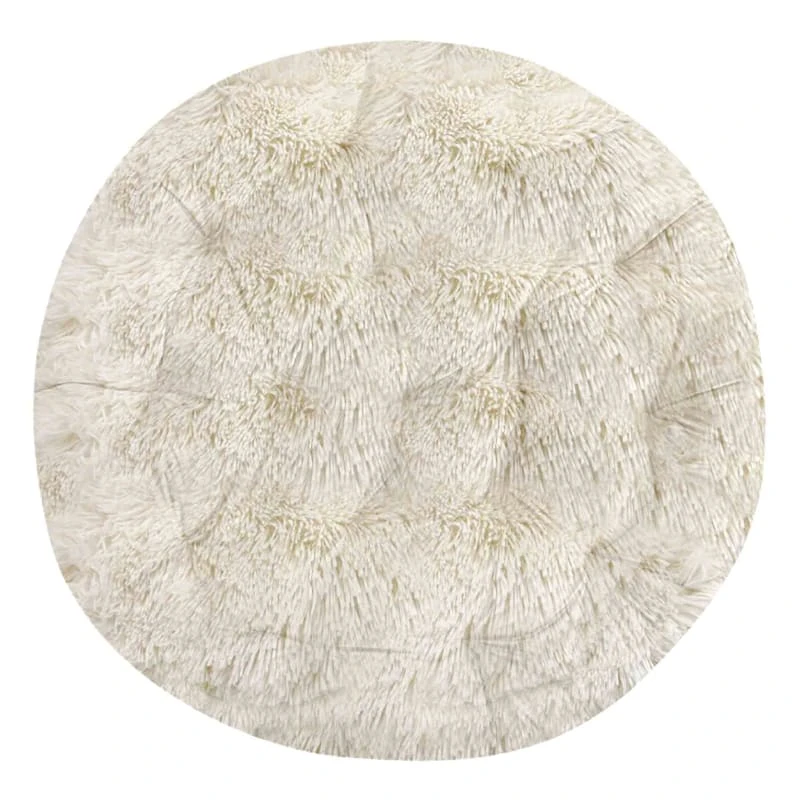 Shag Papasan Cushion, Blue 3 Shag Papasan Cushion, Blue