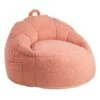 Sherpa Lounger, Peach Beige -Accent Furniture Shop sherpa lounger peach beige