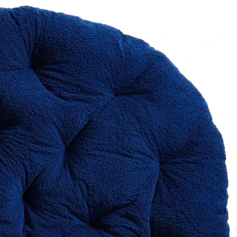 Sherpa Papasan, Navy Blue 5 Sherpa Papasan, Navy Blue - Image 3