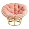 Sherpa Papasan, Peach 1 Sherpa Papasan, Peach -Accent Furniture Shop sherpa papasan peach