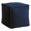 Sherpa Pouf, Navy Blue -Accent Furniture Shop sherpa pouf navy blue