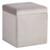 Stuart Square Storage Ottoman, Grey -Accent Furniture Shop stuart square storage ottoman grey